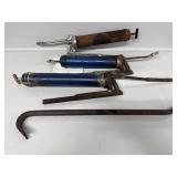 Grease Guns (3) Crow Bar