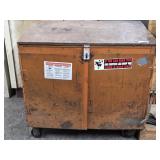 Metal Tool Storage Chest on Wheels