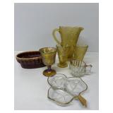 Indiana Glass "Sweet Pear" Pitcher and Tumblers