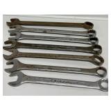SAE Combination & Open End Wrenches (7)