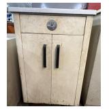 Retro Metal Kitchen Cabinet w/ Enamel Top