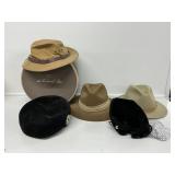 The Woodward Shops Hat Box, Black Velvet Pillbox
