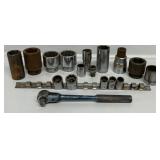 Metal Sockets, Ratchet &  Socket Rail