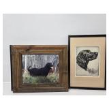 Walter Bohl "Labrador Retriever" Print, Black L