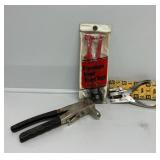 Parallel Jaw Punch& Eyelet Plier, Hand Rivet