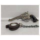 1950s-1960s Toy Handcuffs, Sure Shot Toy Cap Gun