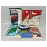Maps-Michigan, Iowa, Maine & Alaska