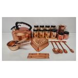 Aluminum Rose Gold Teapot, Spice Containers,