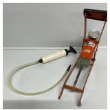 Metal Foot Pump W/Pressure, Manual Fluid
