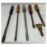 Long Shaft Flathead Screwdrivers, Short Flathead