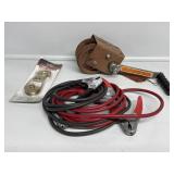 Jumper Cables, Winch and Pulley Block Hook