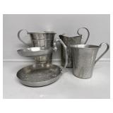 Aluminum Pitchers (3) Two-Tiered Tidbit Serving
