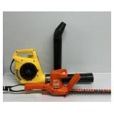 Leaf Blower, Hedge Trimmer