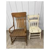 Project Rocking Chair and Wood Chair