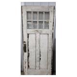 Wooden Door with 8 Top Panes