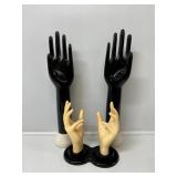 Ceramic Display Hands(2), Plastic Display Hand Set