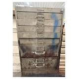 Hallowell Metal Parts Organizer Cabinet
