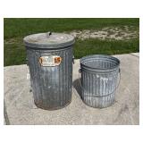 Aluminum Trash Can & Bucket
