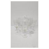 Etched Fluted Wine Glasses(13)