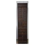 Antique Oak Post Office Filing Cabinet