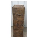 Wooden 3 Drawer Filing Cabinet