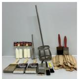 Paint Brushes, Steel Mud & Resin Mixer Paddle