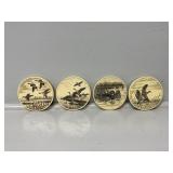 Barlow Waterfowl Coaster Set(4)