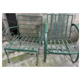 Green Metal Chairs