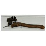 Hand Scraper, Clamp-On Bench Vise