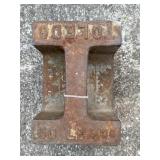 Cast Iron Toledo Weight Block 50lbs