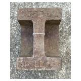 Cast Iron Toledo Weight Block 50lbs
