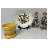Home Interiors Farm Boy and Girl Figurines