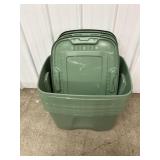Green Totes w/ Lids (11)