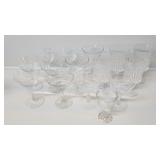Various Glass Alcohol Beverage Glasses