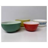 Pyrex Bowls- Orange, Green, and Yellow