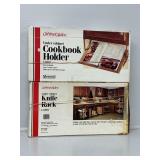 Cabinet Aides Under Cabinet Knife Rack, Cookbook
