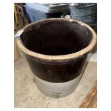 Two Tone Stoneware Crock By Star Stoneware