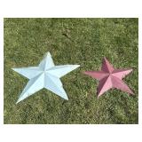 Metal Stars (2) Blue, Red