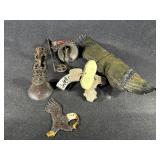 Cast iron welcome bells, Eagle missing head