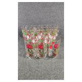 1970'S Holly Hobbie Coca-Cola Christmas Glasses