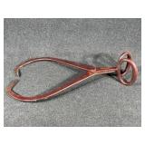 Cast Iron Wishbone shape ice block tongs