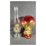 Oil Lamps Chimney & Globe Style Shades (2)