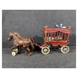 Cast Iron 'Overland Circus' Wagon Toy