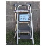 Skinny Mini 3 Step Stool, Aluminum Extending