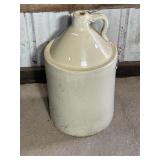 Cream Colored Stoneware Jug Rounded Shoulder