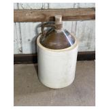 5 Gallon Two Tone Stoneware Crock W/Cork