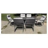 Taupe Picnic Table w/ 6 chairs (new)