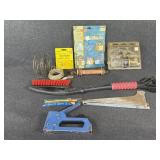 Brass Padlocks, Staple Gun, Snow Scraper