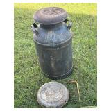 Black Milk Can with lid