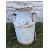 Blue Milk Can with lid